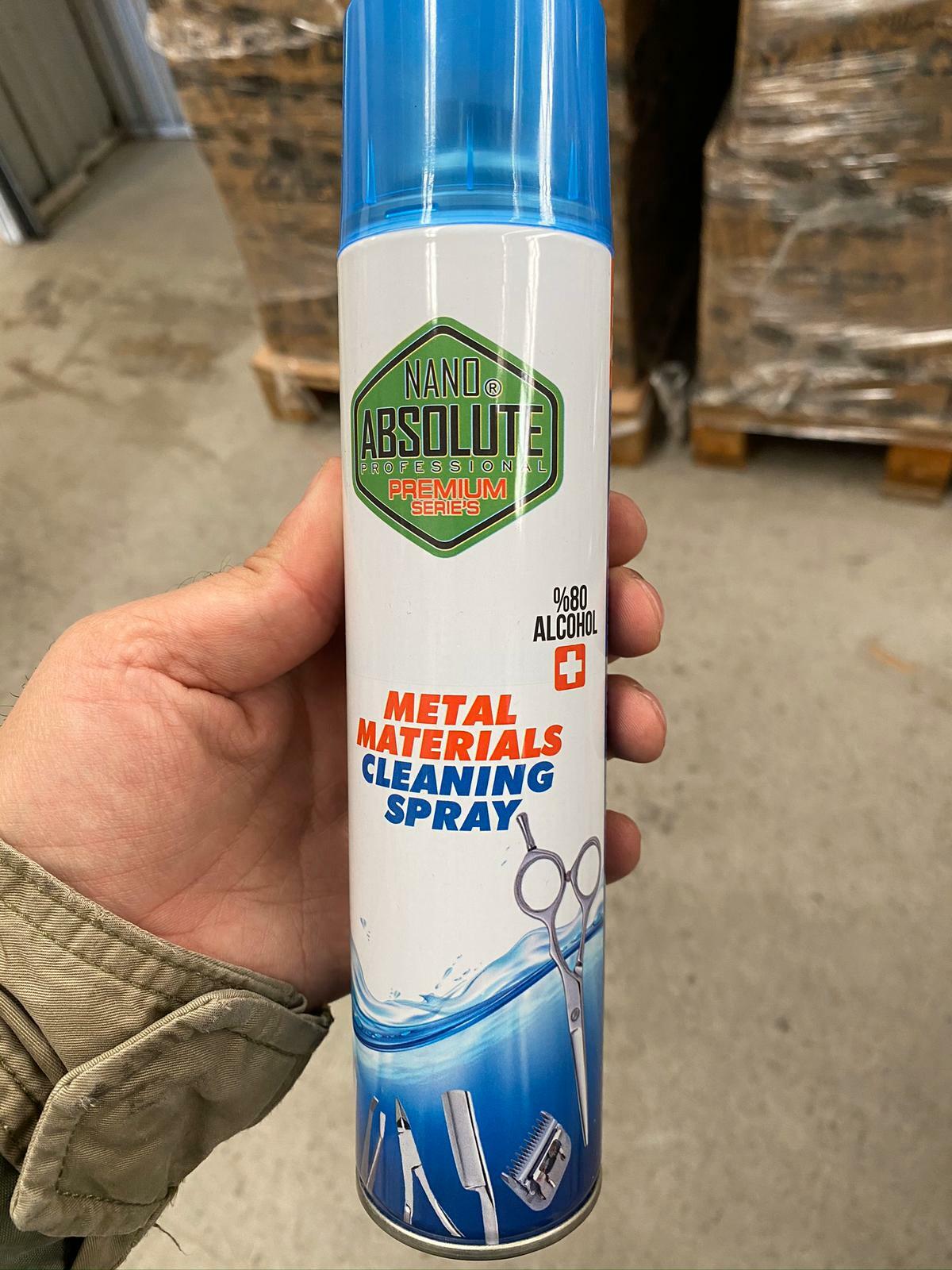 HAIR CLIPPERS, SCISSORS METAL MATERIALS TOOLS CLEANING SPRAY 80