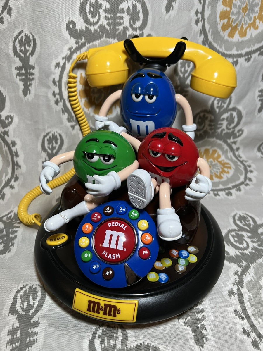 m&m's エムアンドエムズ キャラクターのおしゃべりする電話機 実際に使用可能 M&M's M&Ms Rare Collectible Animated Talking Telephone