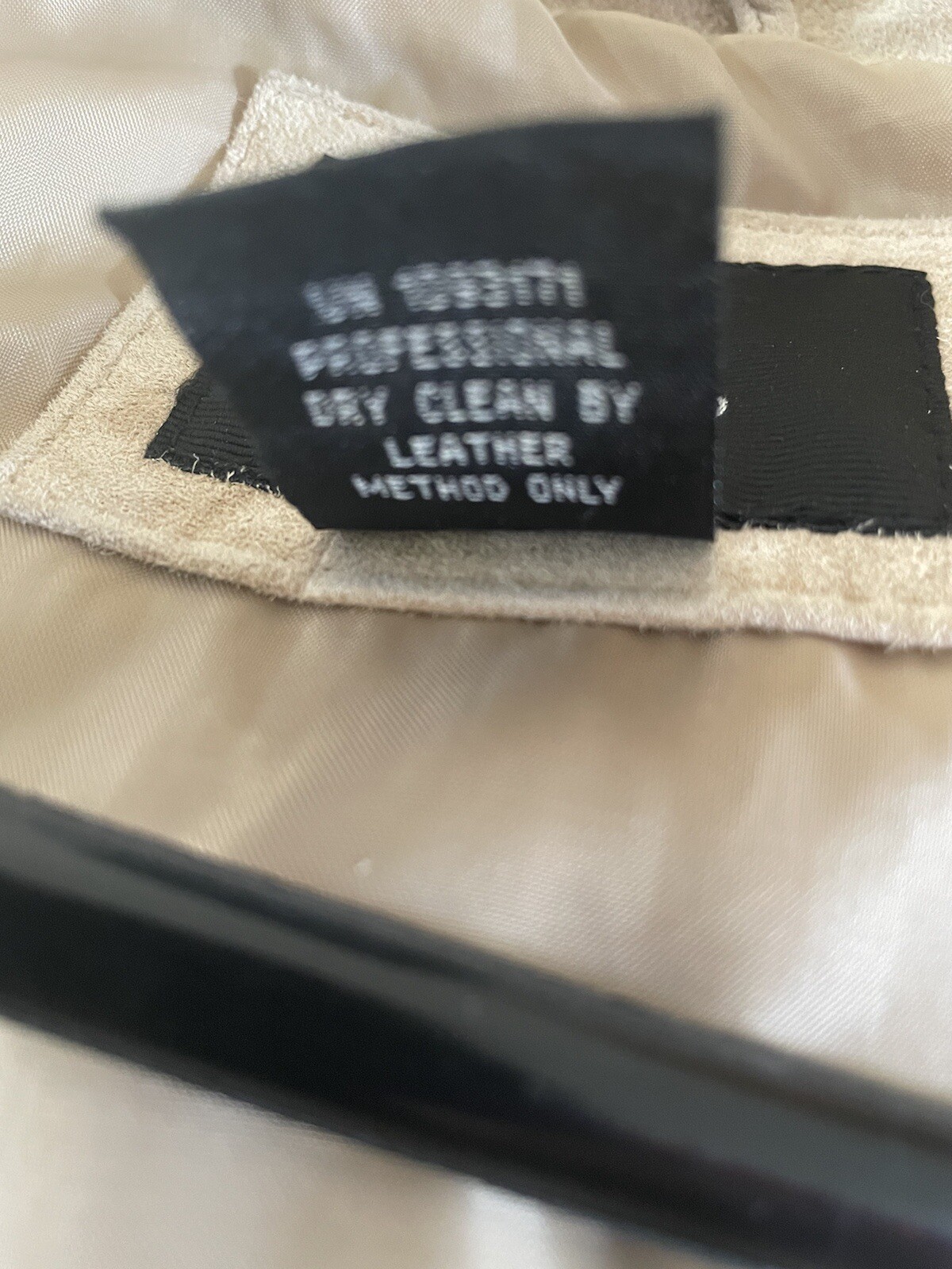 Mossimo Leather Jacket Suede With Pockets Tan/Bei… - image 4