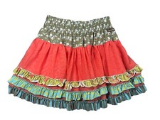 Matilda Jane Twirling Tulle Skirt Girls Secret Fields Tiered Ruffles Size 8