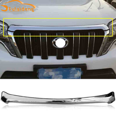 For Toyota Prado FJ150 2014-2017Chrome Front Grill Grille Engine