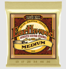 Ernie Ball - MEDIUM EARTHWOOD 80/20 BRONZE STRINGS, P02002 - 1 full box