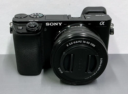 Sony Alpha a6100 24.2MP Mirrorless Camera • Black (with 16-50mm Lens Kit)