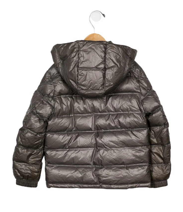 Moncler Niños Niños Plumón Abrigo Taupe Gris Talla 6 (2525256) Corre Pequeño Foto 2 de 2