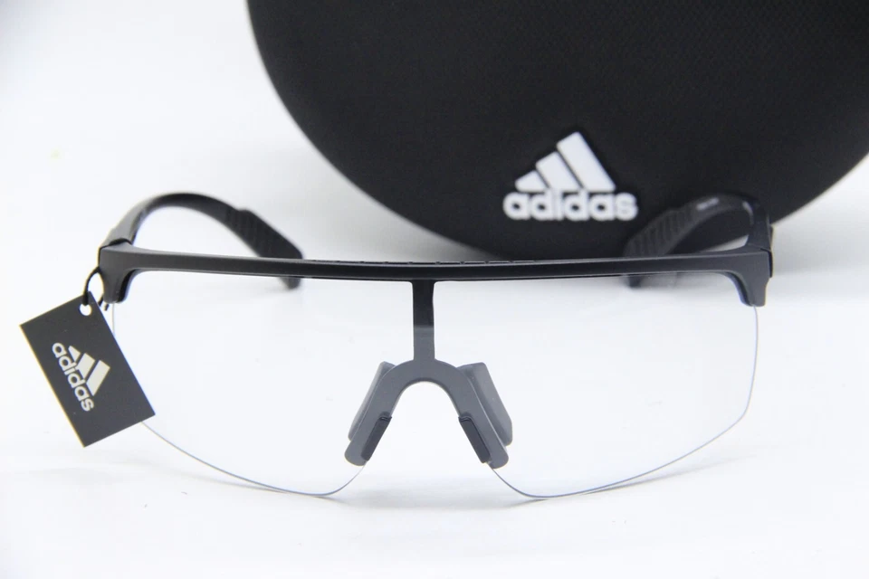 NUEVAS GAFAS DE SOL ADIDAS SP 0005 01A FOTOCROMÁTICAS NEGRAS AUTÉNTICAS CON ESTUCHE 137 MM Foto 2 de 3