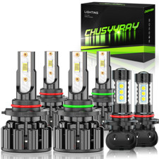 For Jeep Grand Cherokee 1999-2004 6x Led Headlight Bulbs Hilow Beam Fog Lights