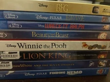 Disney 8 blu ray lot Bfg, Beauty And Beast, Lion King, Finding Nemo Etc