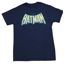 Batman Mens T-Shirt - Classic 60's Style Distressed Logo Image