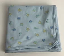 NEW Vintage Carters Blue Cars Trucks Helicopters Vehicle Baby Receiving Blanket