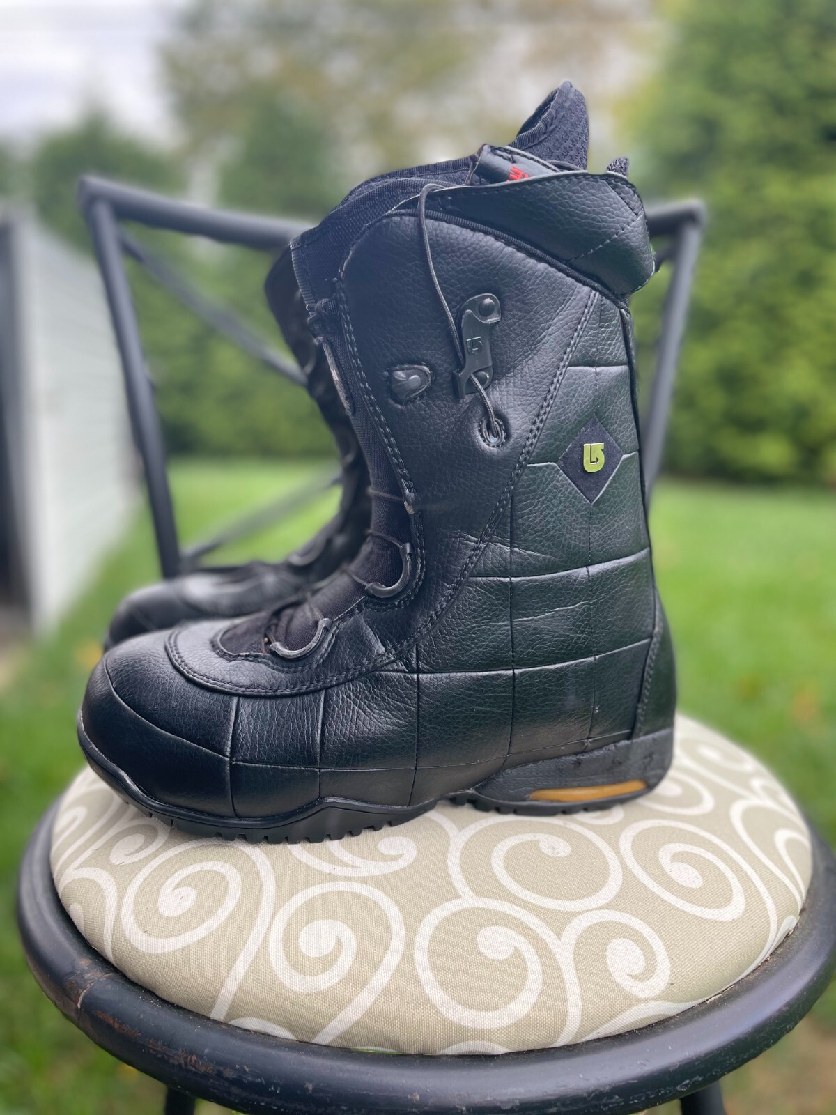 Burton Ion Snowboard Boots Leather: Imprint 4 Ride Liner: Black Mens US 9