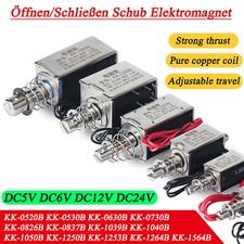 Elektromagnet DC5V DC6V DC12V DC24V Öffnen/Schließen Schub Zugmagnet Hub 5-20mm