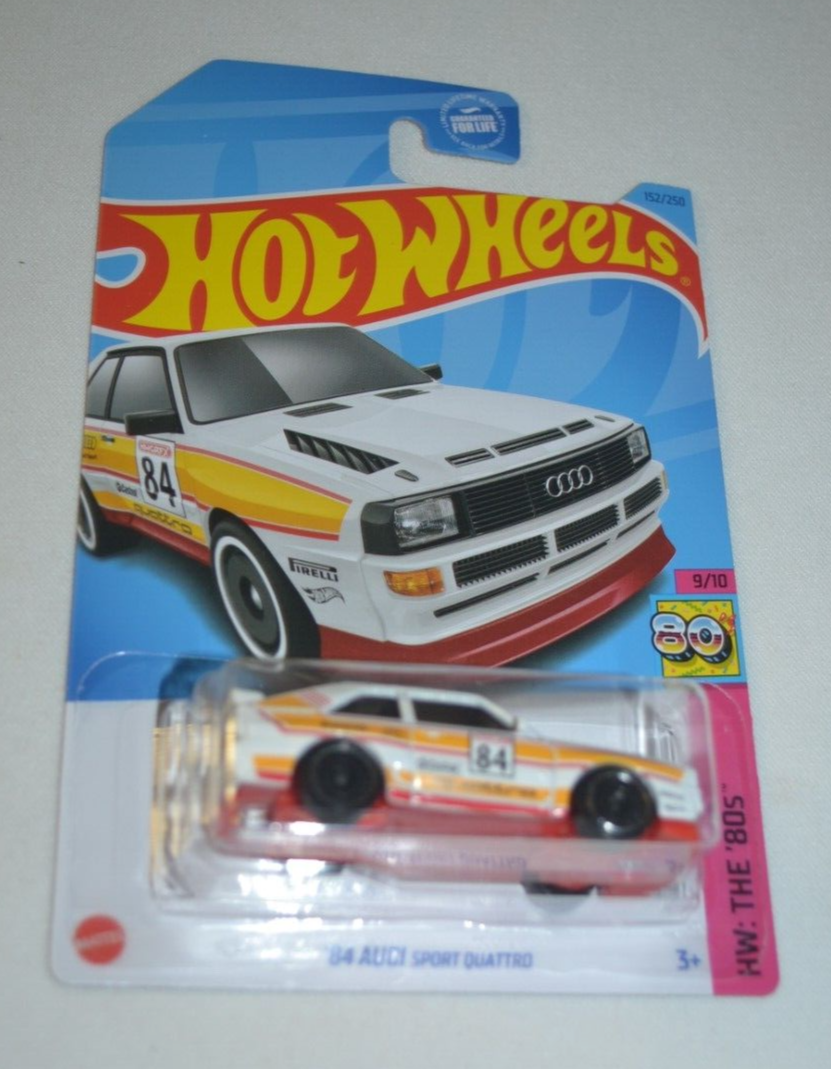 HOT WHEELS 2023 HW: THE 80'S 9/10 - ' 84 AUDI SPORT QUATTRO WHITE