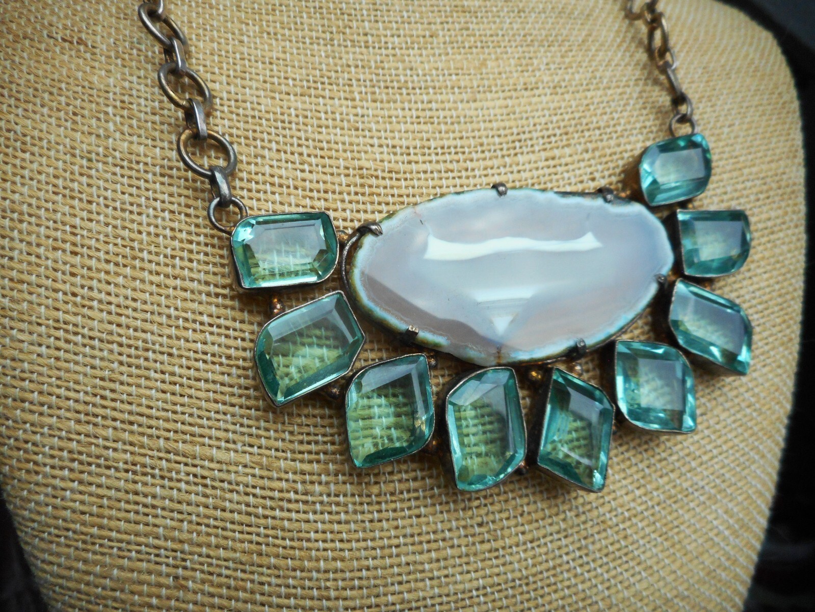 Handmade Artisan Chunky Collar Statement Necklace… - image 2