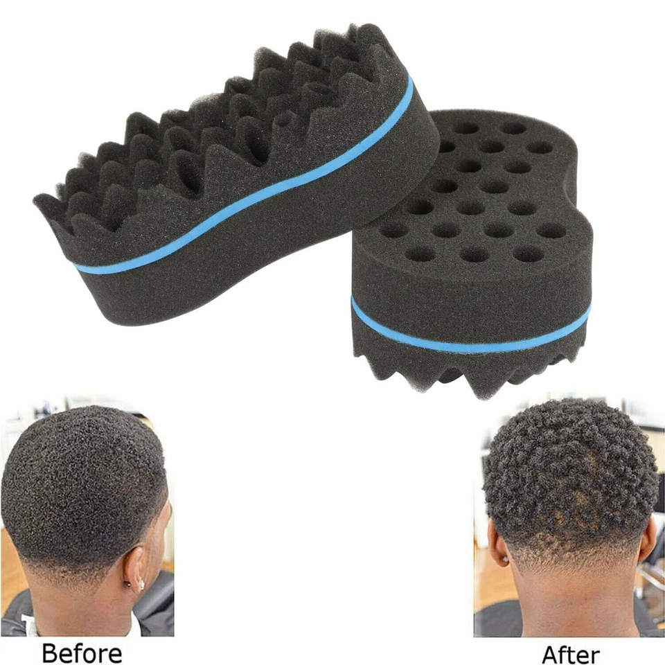 Hair Sponge Magic Barber Twist Curl Brush Sponge Dreads Locking Afro Coil Comb - Image 3 of 4