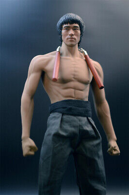 1/6 Bruce Lee Full Set Movable Figure Model Toy with Head Body Clothes In Stock