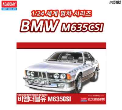 Academy 1/24 BMW M635 CSI Classic World Car Series Plastik Modellbausatz #151...