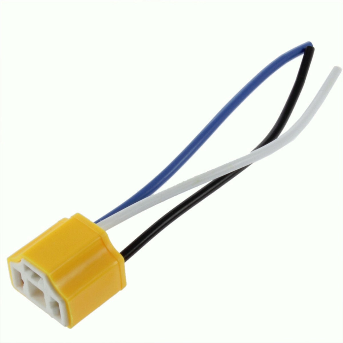 COD]-2X H4 9003 Ceramic Headlight Bulb Socket Plug Adapter Connector Wiring Harness I.720332156