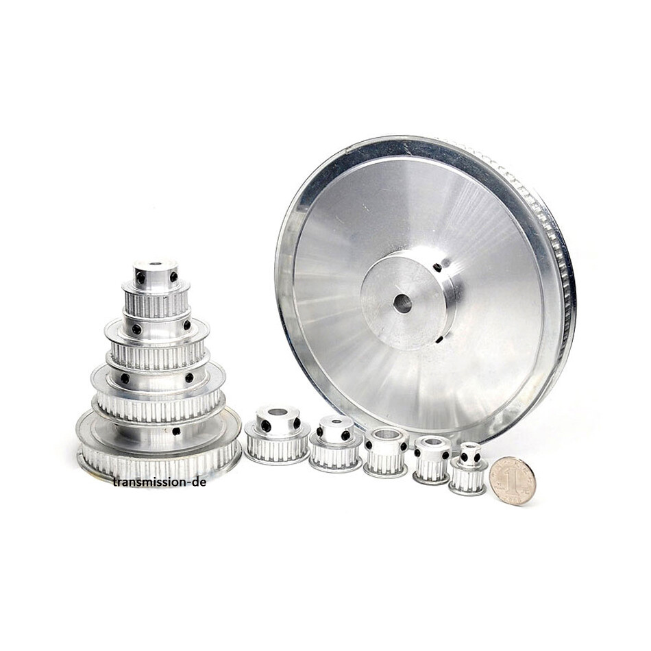 XL 100T 10T Riemenscheiben-Set – Zahnriemenscheibe 10:1 Übersetzung, 10mm Breite