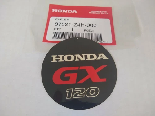 GX120 Honda Engine Decal 87521-Z4H-000