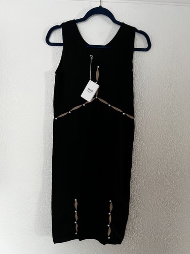 WOLFORD WOMEN BLACK SLEEVELESS DRESS SIZE M - Picture 2 of 5