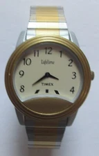 Timex Lifeline Dual Toned Cream Dial Quartz Watch Running