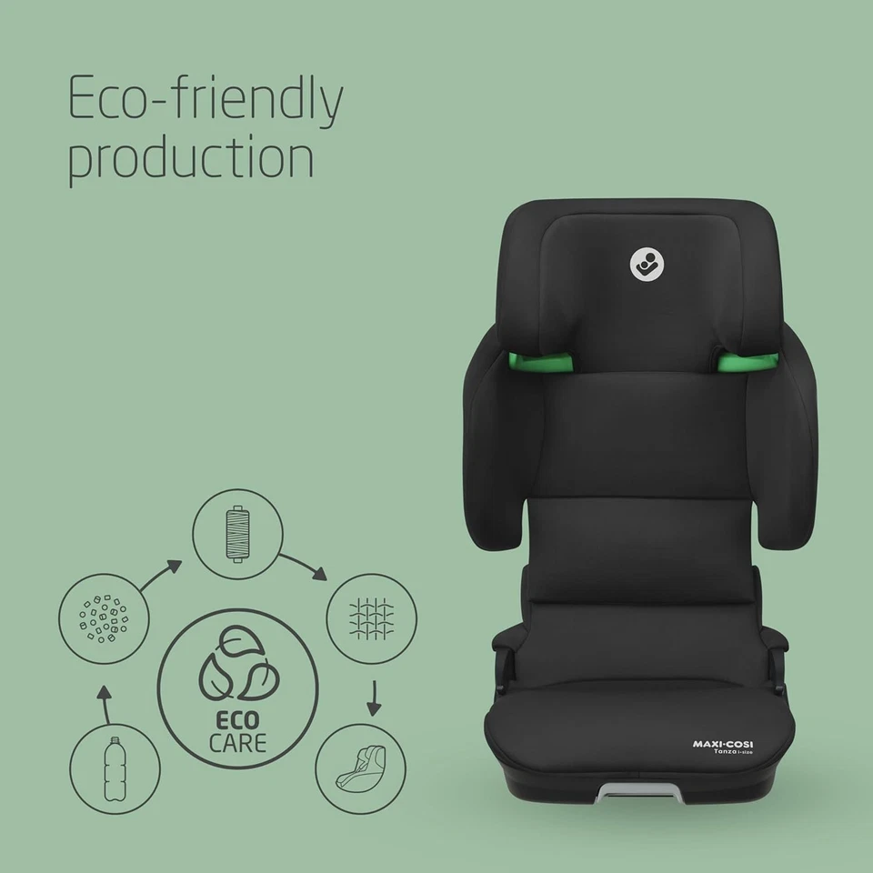 Maxi-Cosi Tanza i-Size, asiento elevador trasero alto, 3,5-12 años, ISOFIX, negro completo Foto 3 de 4