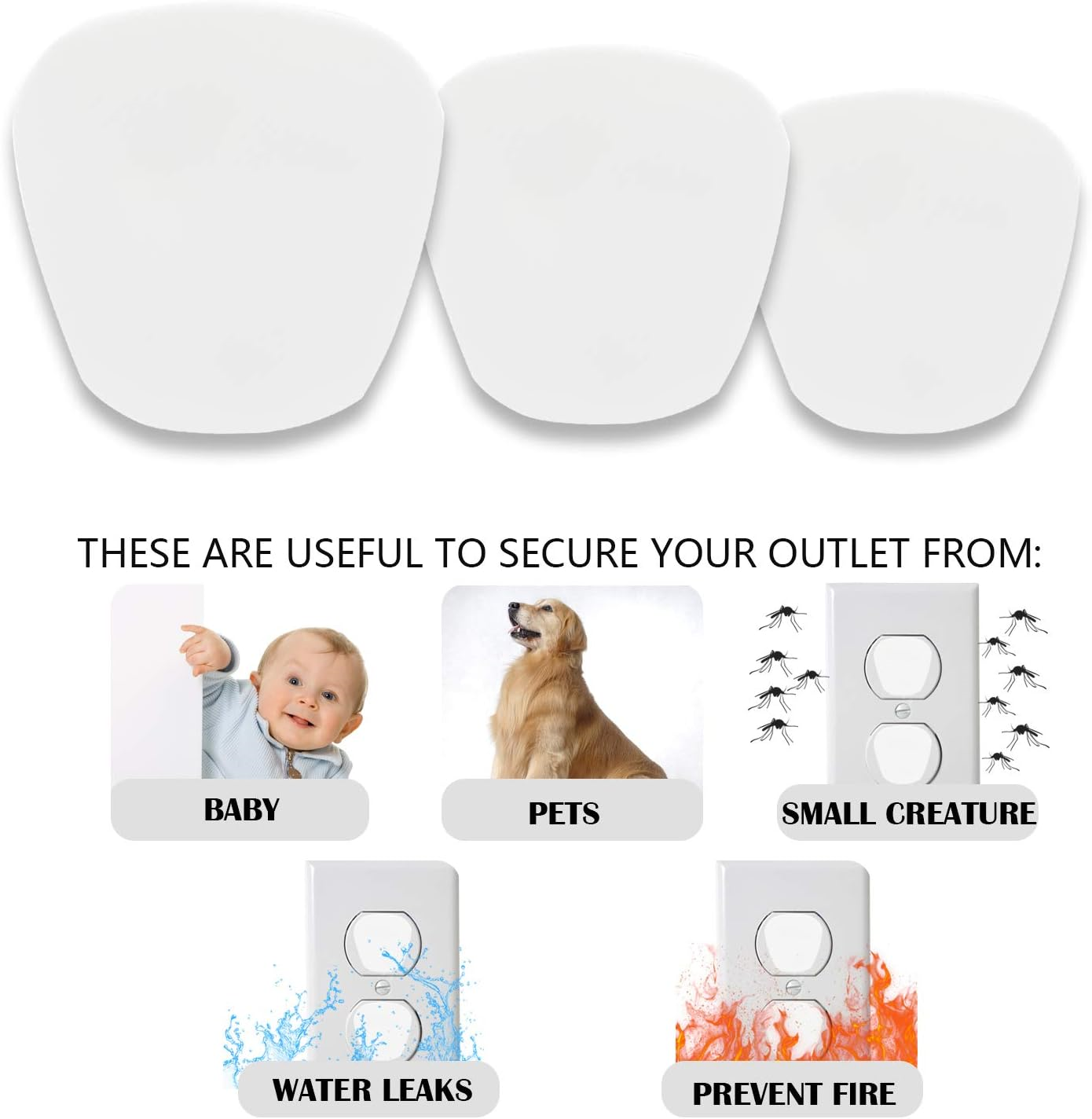 12Pcs Plug Socket Covers,Child Safety UK Plug Covers for Sockets Baby