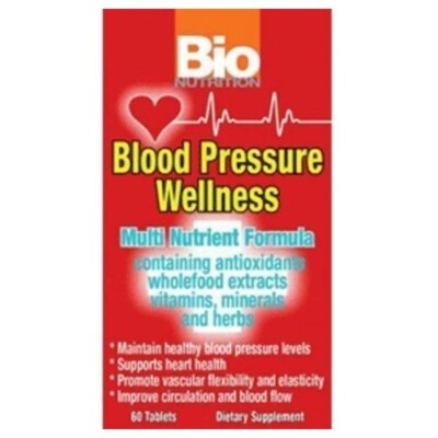 Bio Nutrition Blood Pressure Wellness 60 tablets - Packaging may vary 3/2028
