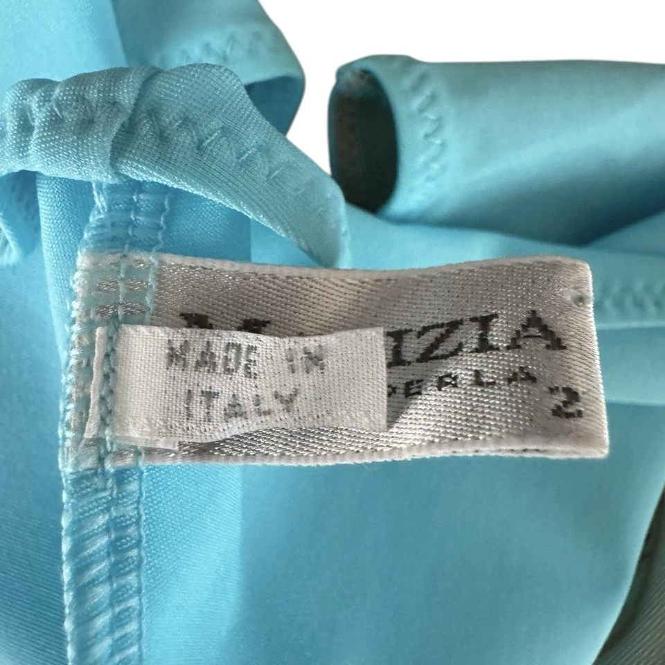 Bragas Malizia by La Perla Calzoncillos Talla 8 Hecho en Italia Aqua Turquesa Foto 4 de 4