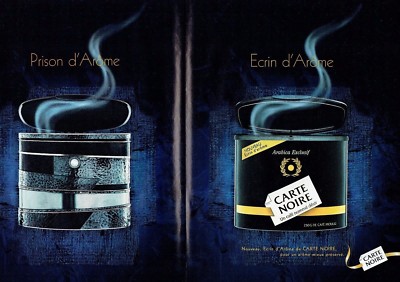 Werbung Advertising 097 2000 Café Carte Noire (2p) Arabica Aroma Prison