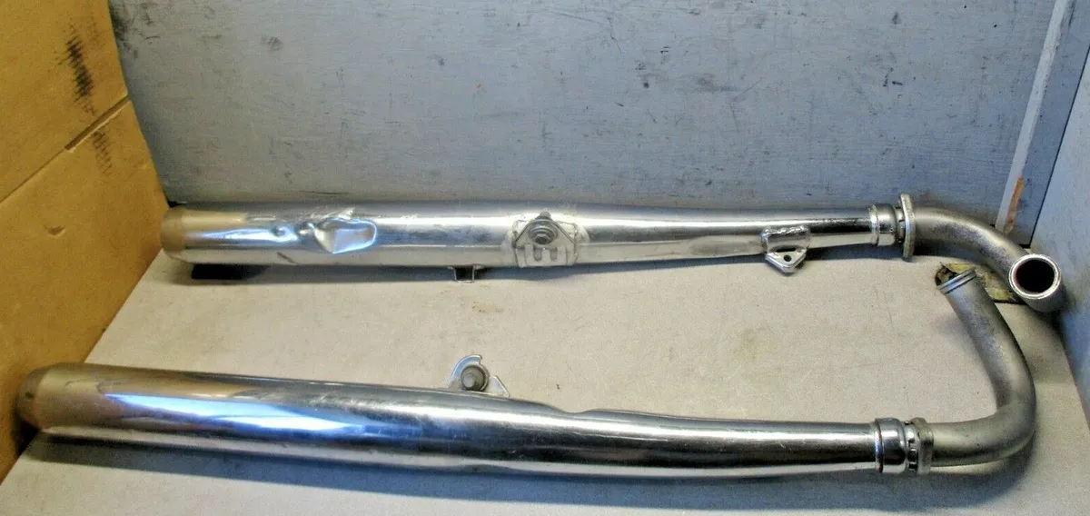 YAMAHA RD 250 350 A B 1973 1975 EXHAUST PIPE SET MUFFLER OEM 360