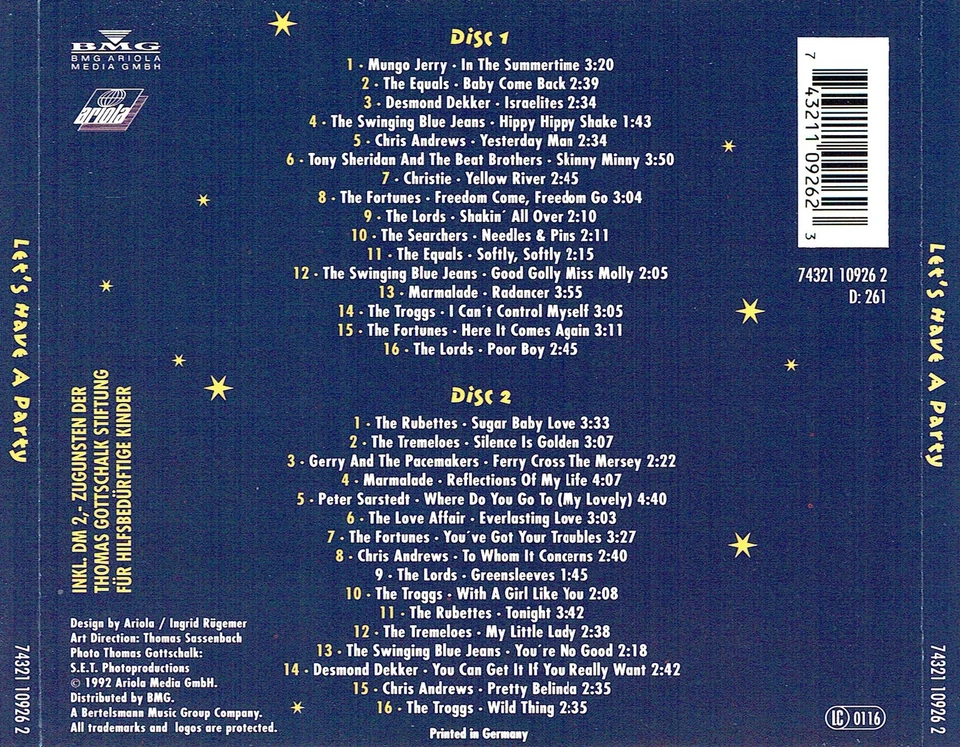 (2CD's) Let's Have A Party -Equals, Christie, Lords, Troggs, Searchers,Marmalade - Bild 2 von 2