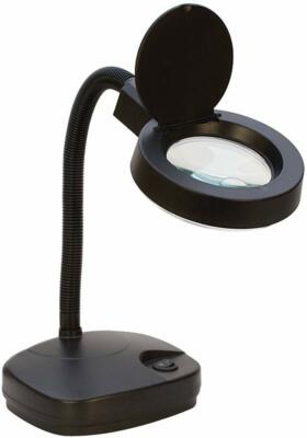 5X Magnifying Lamp Magnifier Light Glass Lens Stand Gooseneck Jewelry Inspection