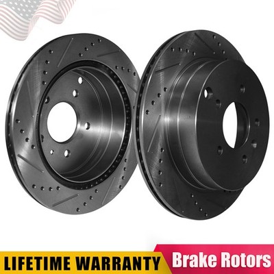 303mm Rear Drilled Brake Rotors For Chevy Equinox Captiva Sport Pontiac Torrent
