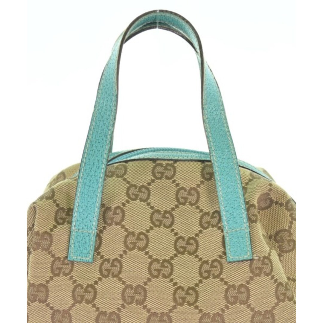 GUCCI Beige Leather Handbag Women Used Free Shipping thumbnail 5