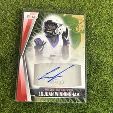 Lujuan Winningham 2022 SAGE Low Series Auto Red #A-LW Auto Central Arkansas F58