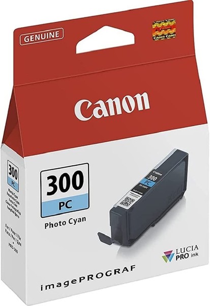 Canon Tintenpatrone PFI-300PC - Foto Cyan 14,4 Ml - Original FüR Tintenstrahldru-image
