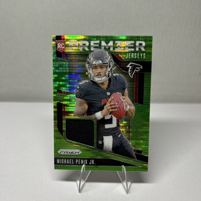 2024 Panini Prizm - Premier Jerseys Michael Penix Jr. #PJ-MPJ Neon Green Puls...