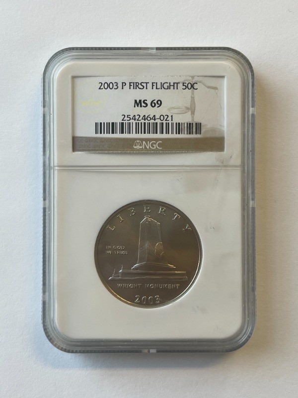 2003-P First Flight 50c Clad Commemorative Half Dollar NGC MS69