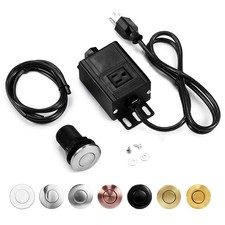 Garbage Disposal Air Switch Kit Sink Top Waste Disposer Short Brushed Nickel Sta