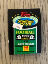 1992 Stadium Club Series 2 Football Sealed Pack