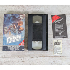 1984 CBS FOX Star Wars The Empire Strikes Back VHS Tape Red Label w Insert READ
