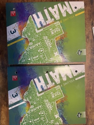 Texas Math TEKS Course 3 Volume 1 & Volume 2 Books by McGraw-Hill Education