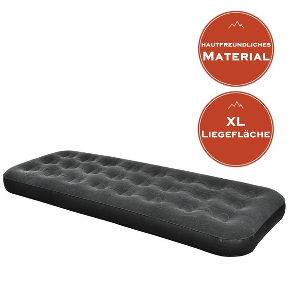 GäStebett Luftmatratze 191X73X22 Cm Luftbett Campingbett Matratze Outdoor Grau-image