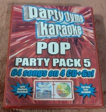 Party Tyme Karaoke Pop Party Pack 5 64 Songs on 4 CD Gs Open