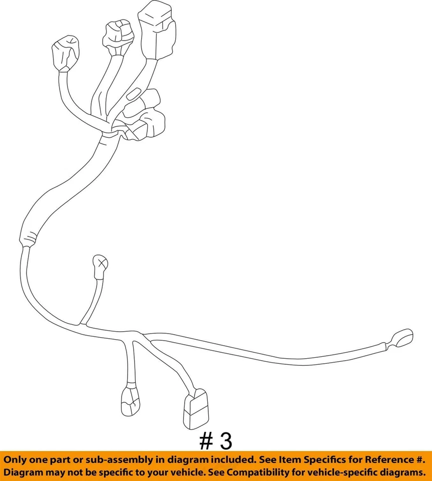 SE ADAPTA A CHEVROLET TRACKER 2001 ARNÉS SALA DE MOTORES EN ESN 30026435 - NUEVO OEM Foto 4 de 4