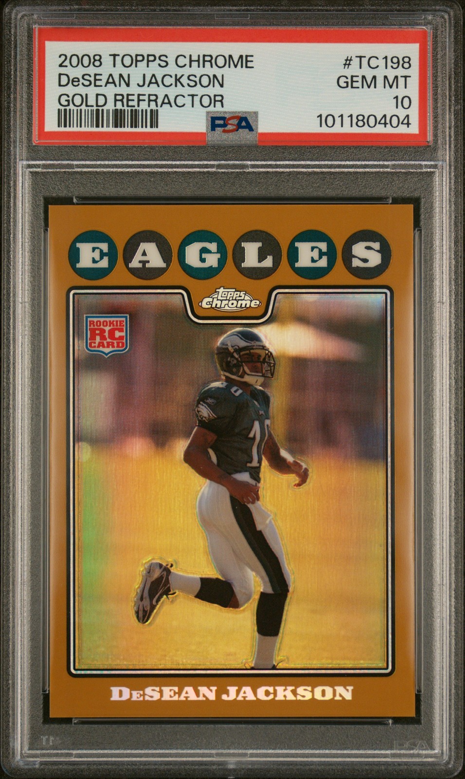 DeSean Jackson Topps Chrome #TC198 Gold Refractor