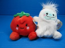 Aurora Palm Pals Stuffed Animals Lot of 2 w/Tags Baker Yetti  Boyd Tomateo 5"