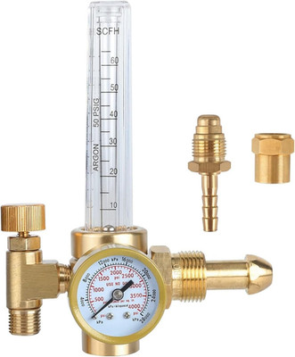 Argon/Co2 Mig Tig Flow Meter Gas Regulator Gauge Welding Weld, CGA580 Inlet Conn