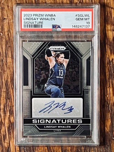 2023 Panini Prizm WNBA Lindsay Whalen Signatures Auto Lynx #SG-LWL PSA 10 GEM MT